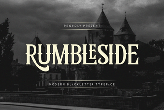 The Rumbleside Font for Creators & Curious Designers