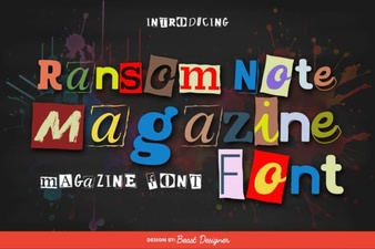 Unlock Creativity with the Ransom Note Magazine Font