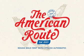 American Route Fonts for Travel & Adventure Designs
