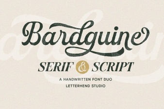 Bardguine Font Duo: Creative Typography Pairing