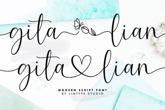 Gita Lian: Creative Fonts for Modern Design Projects