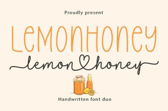 Lemonhoney Duo: a Creative Font Pairing for Designers
