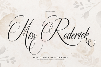 The Elegant Miss Roderick Font
