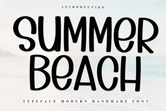 Summer Beach Fonts for Vibrant Designs & Crafts